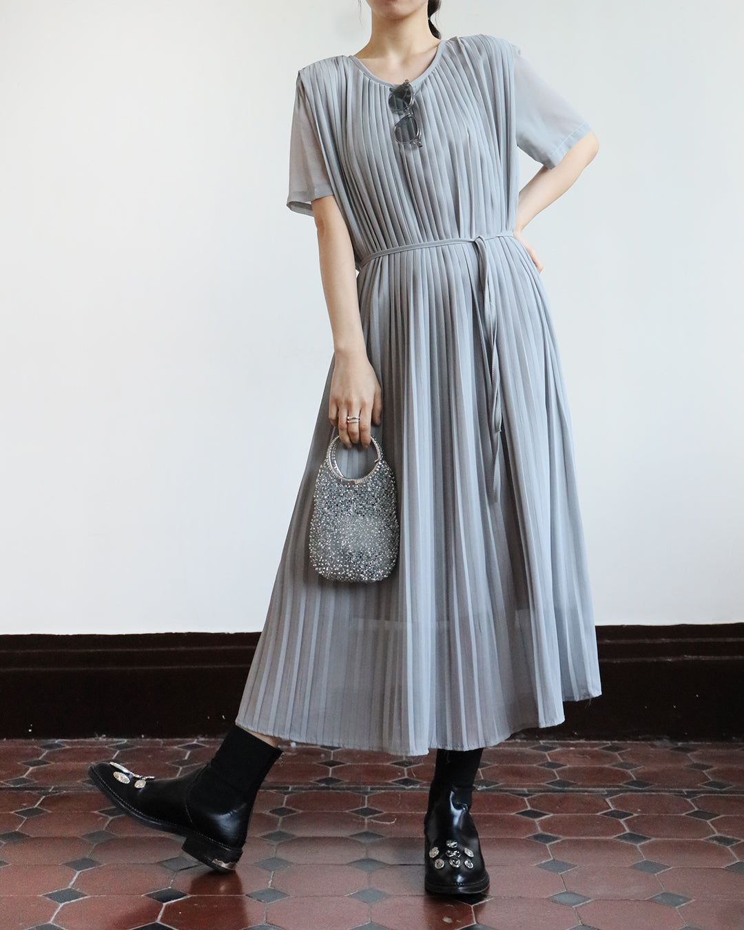 Pleated Dress ( 2 Color)