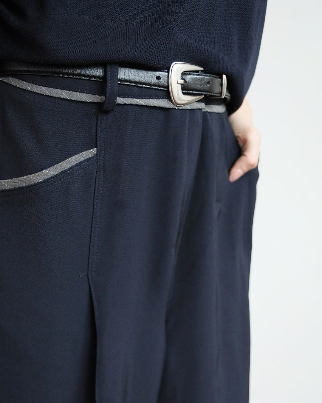 Contrast Trim Pleated Pants (3 Colors | Size S - L)