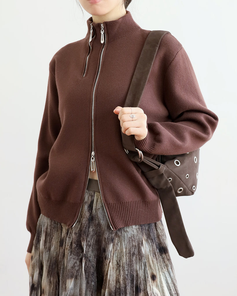 Double Zips Cardigan (2 colors)