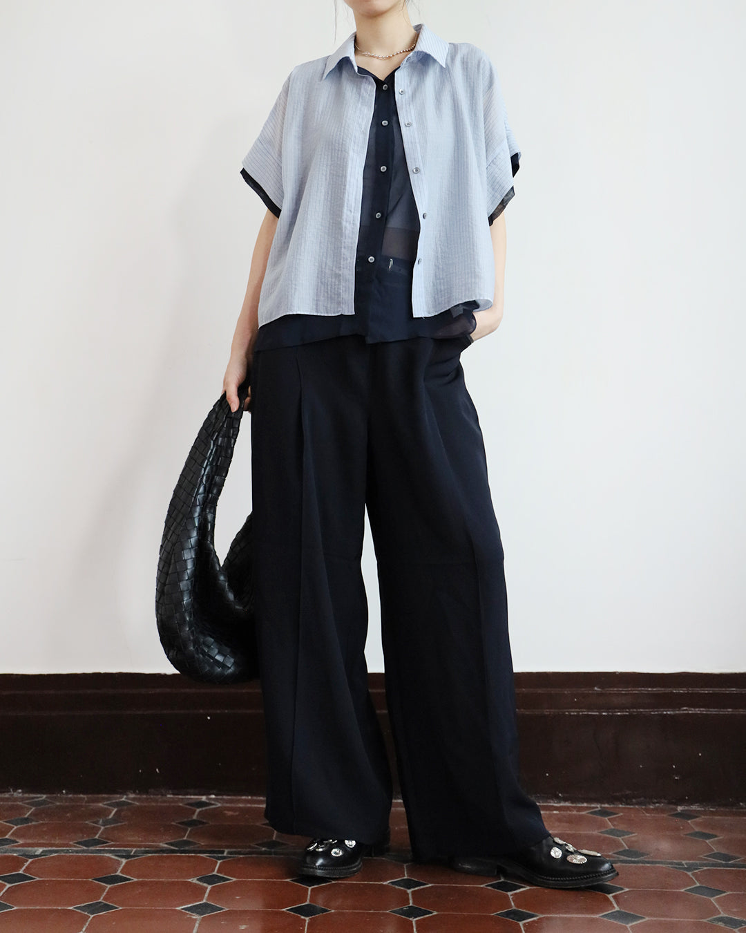 Contrast Trim Pleated Pants (3 Colors | Size S - L)