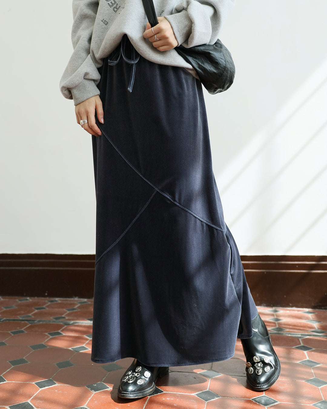 Velvet Maxi Skirt (2 colors)