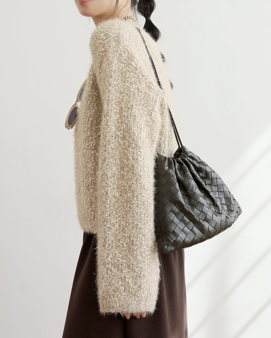 V-Neck Metallic Top (2 colos)