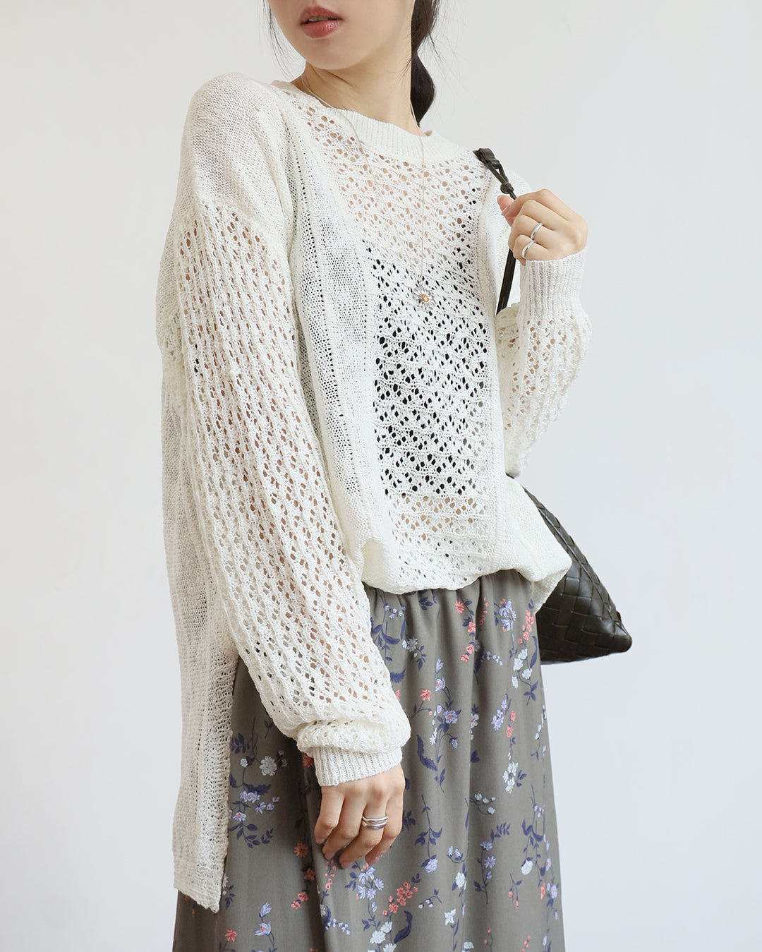 Side Split Knitted Top (2 color)