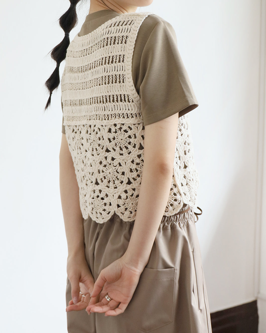 Crochet Cropped Vest