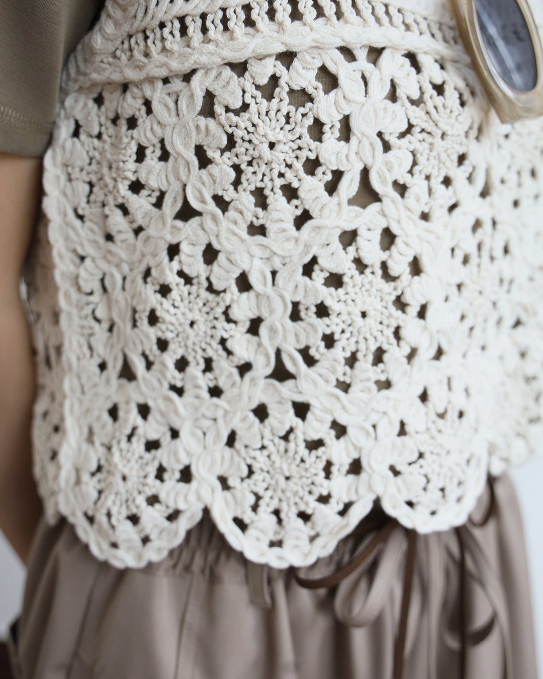 Crochet Cropped Vest
