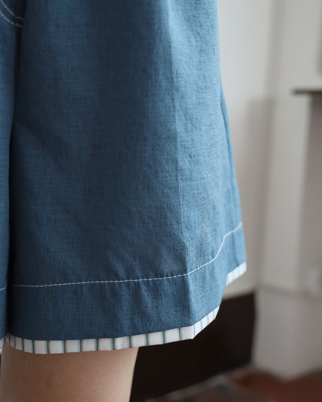 Pinstripe Trimmed Shorts (2 Colors | Size S - L)