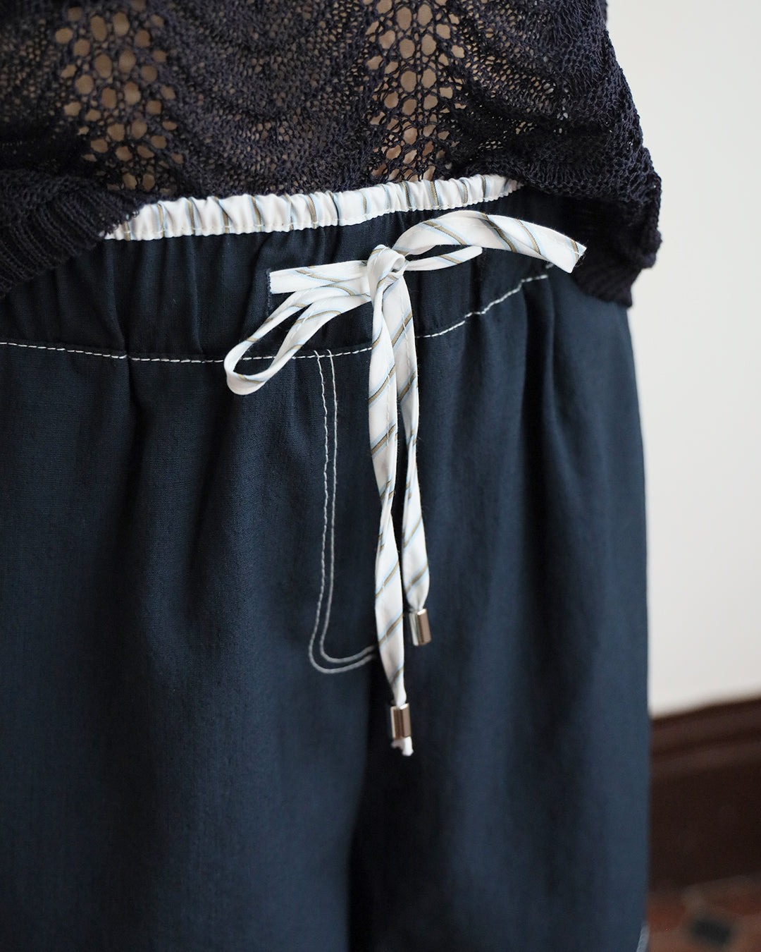 Pinstripe Trimmed Shorts (2 Colors | Size S - L)