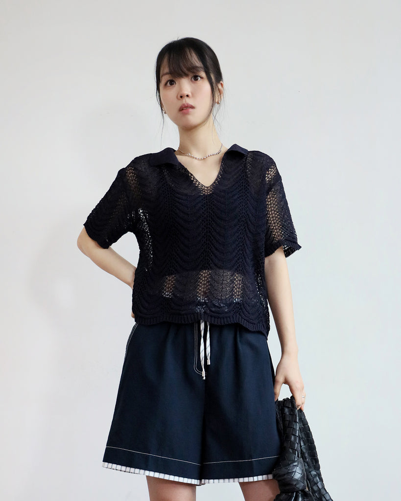Summer Knit Polo Shirt