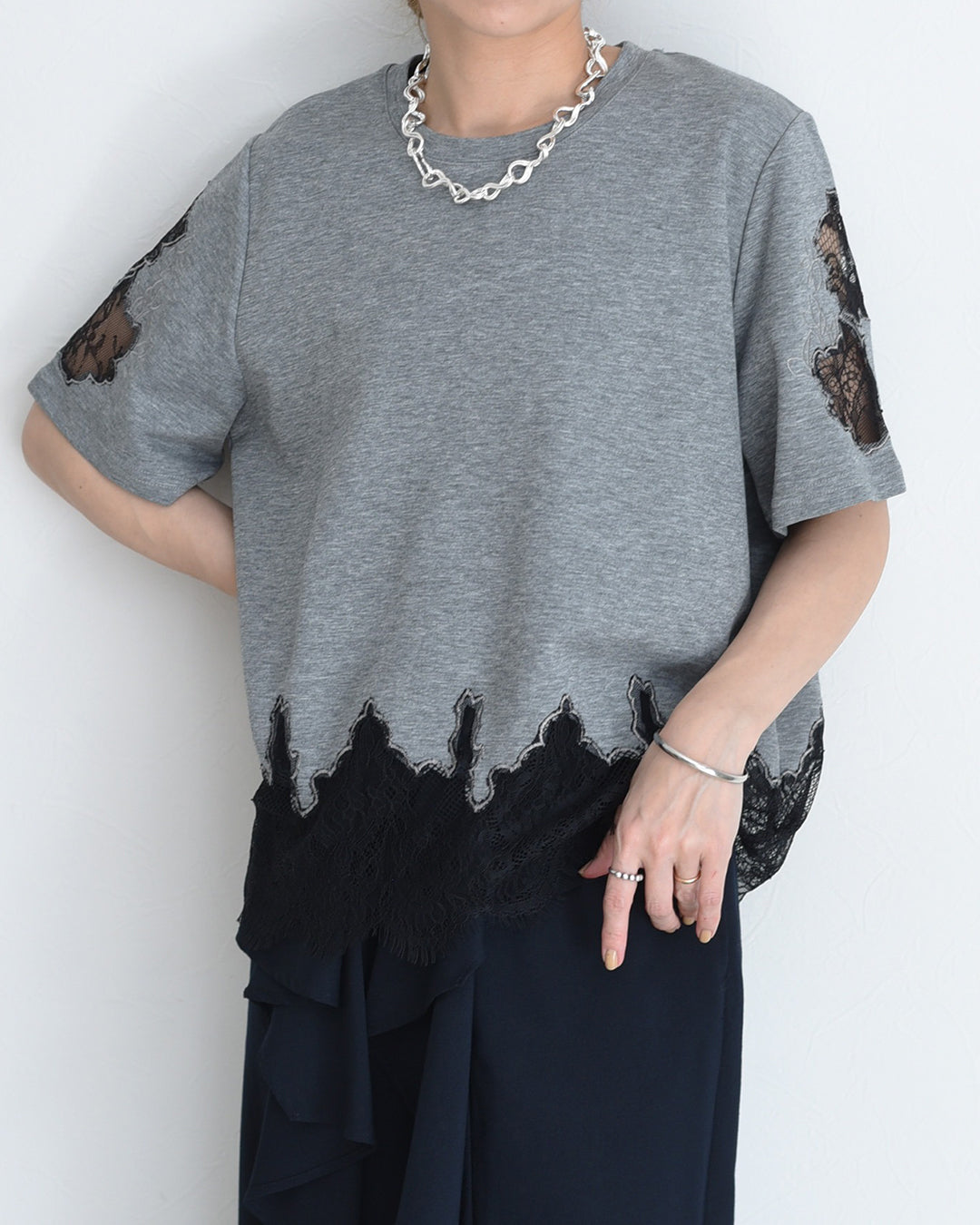 Japan Brand - Lace Inserted Tee