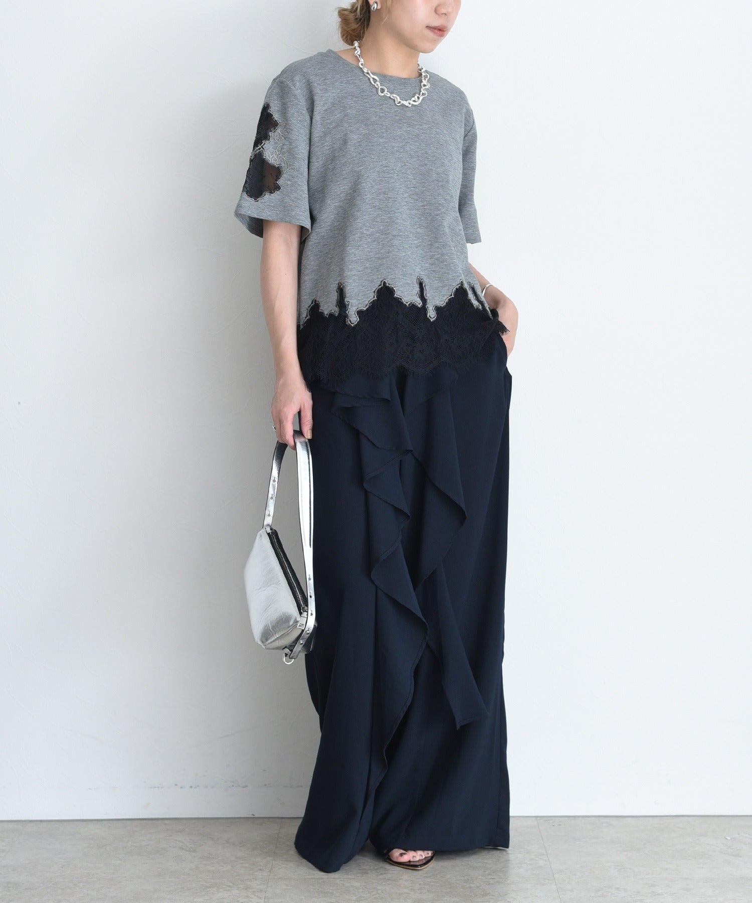Japan Brand - Lace Inserted Tee