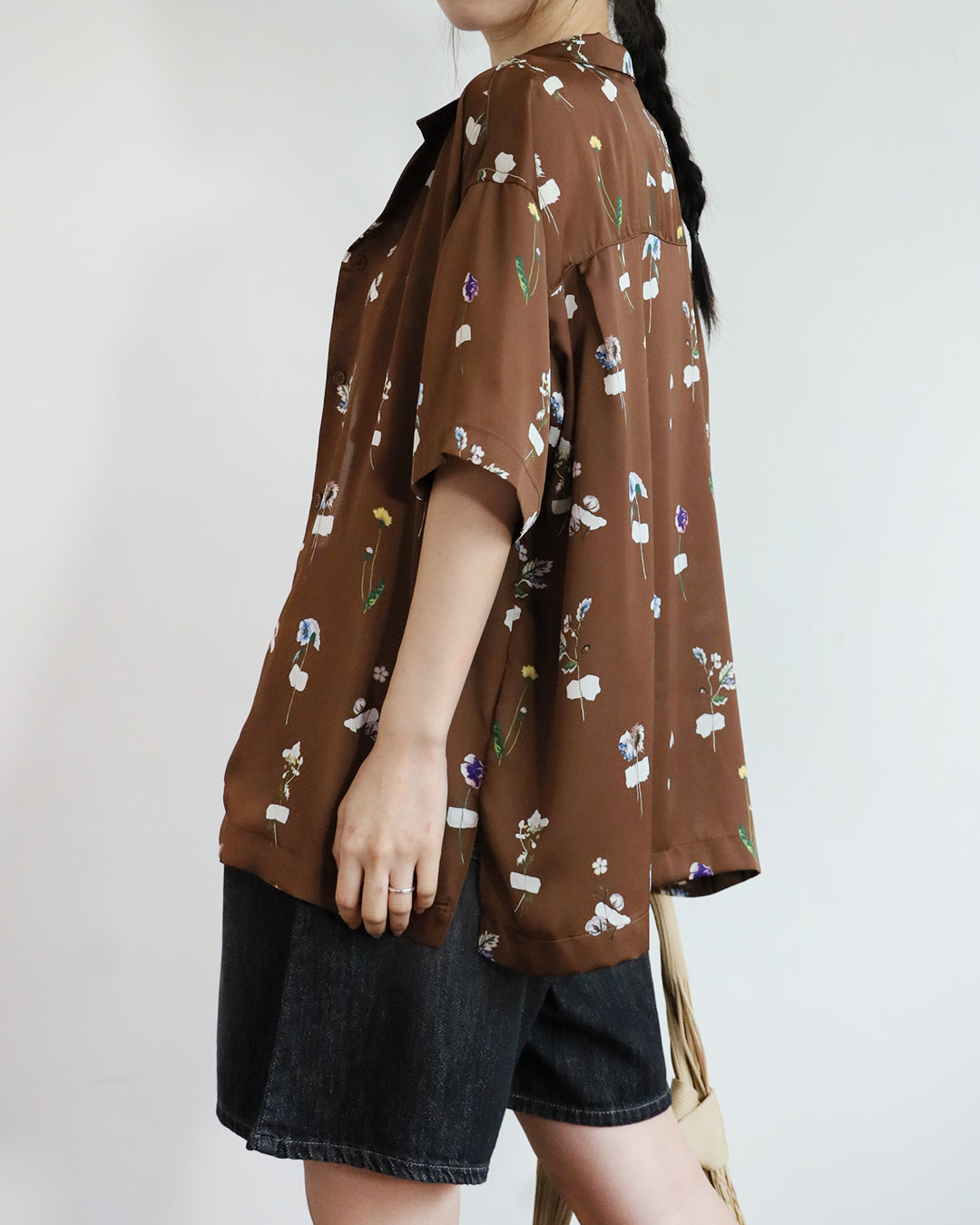 Silky Floral Shirt (2 colors)