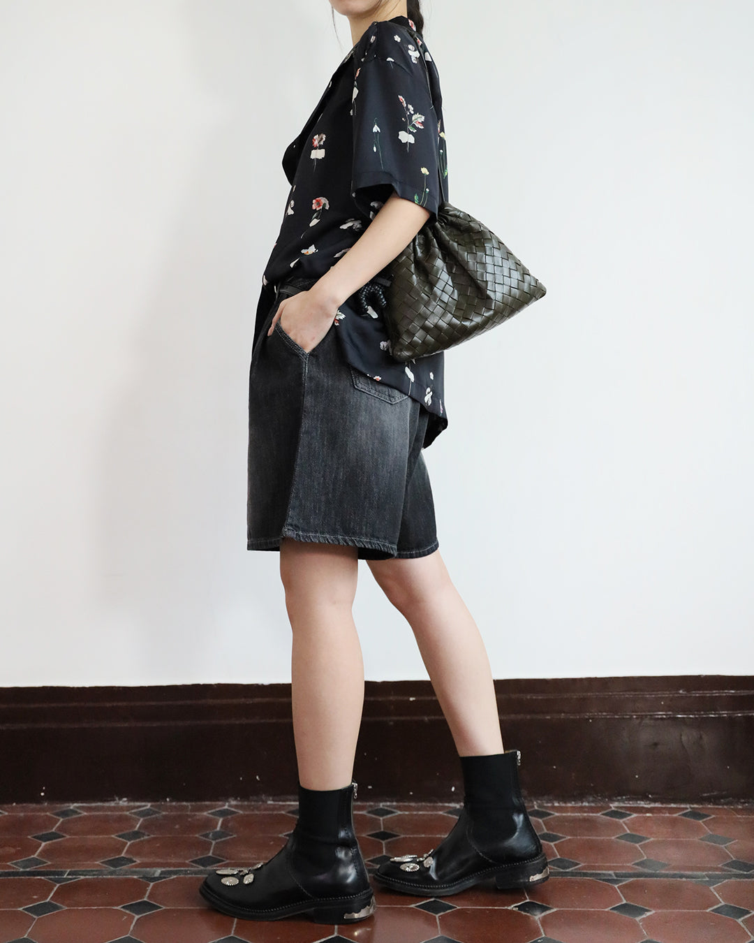 Silky Floral Shirt (2 colors)