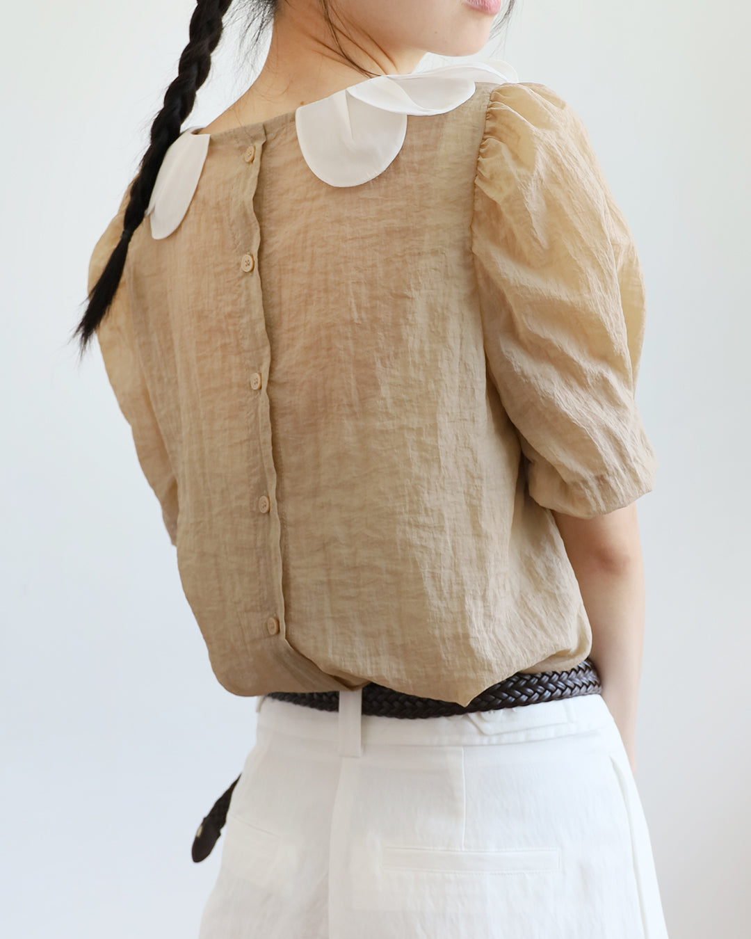 Petal Collar Top (2 colors)