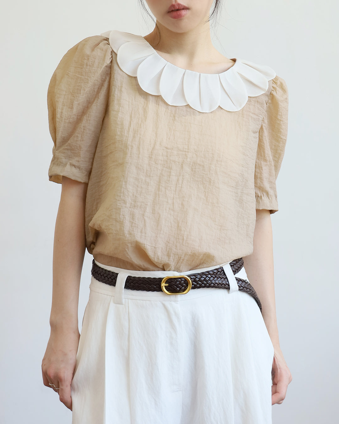 Petal Collar Top (2 colors)