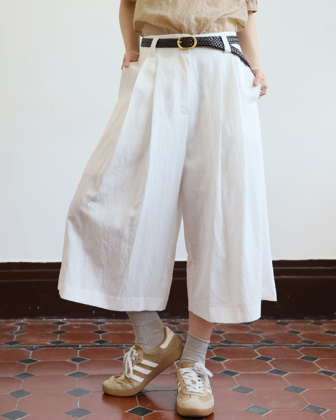 Pleated Culottes (2 colors | Size S-M)