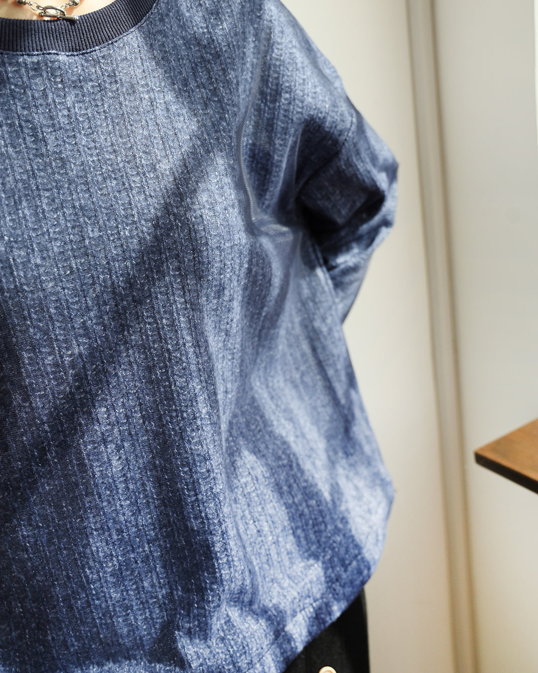 Mesh Layer Braided Knit Top (3 colors)