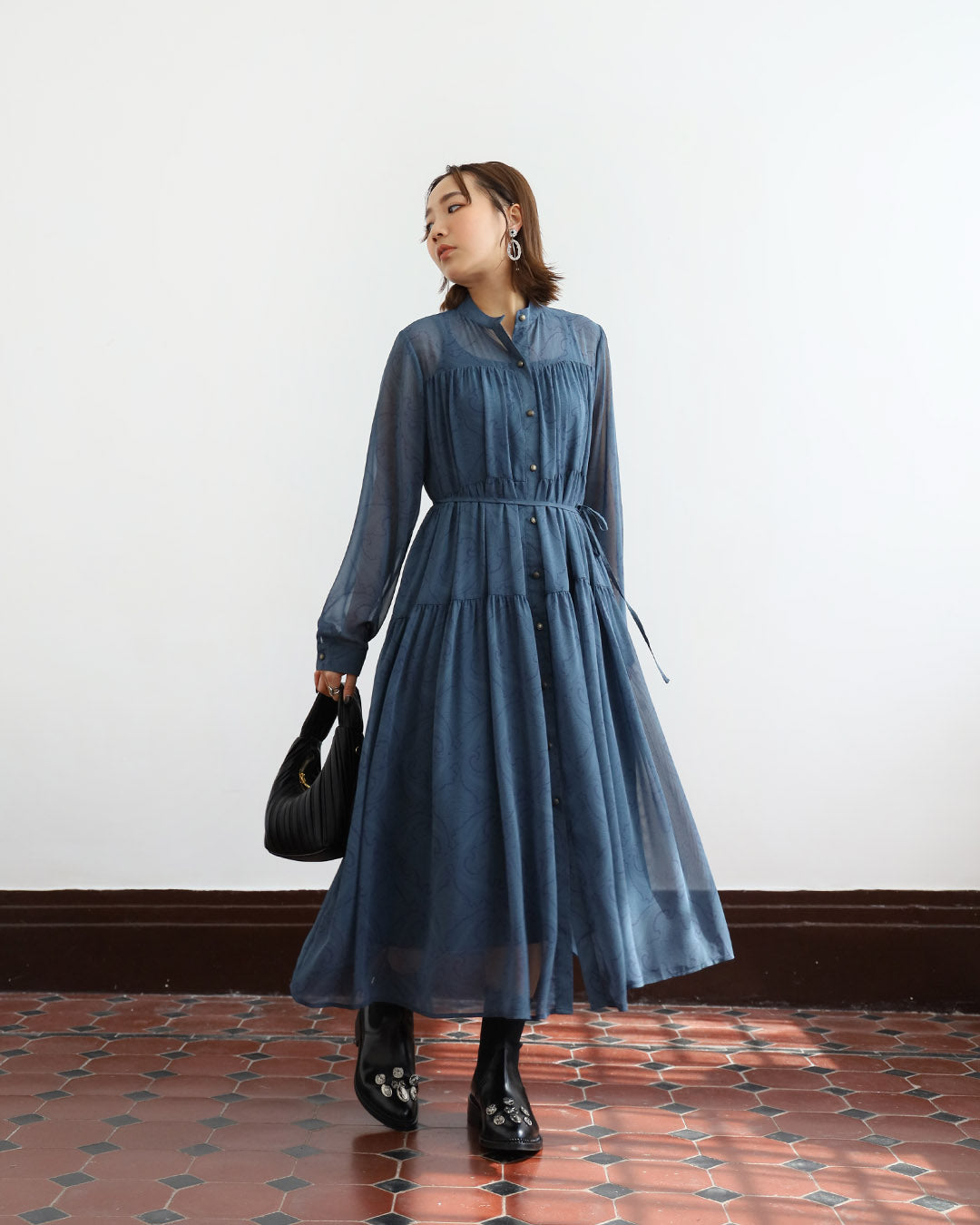 Paisley Chiffon Dress