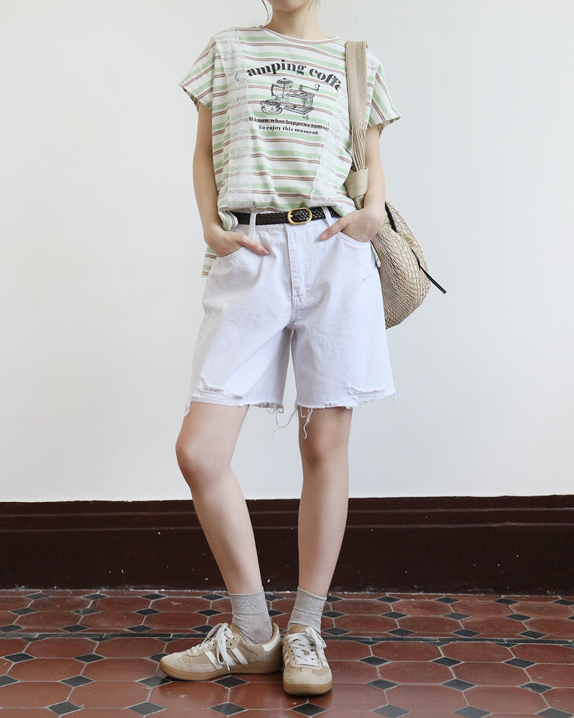 Ripped Denim Shorts (Size S - XL)