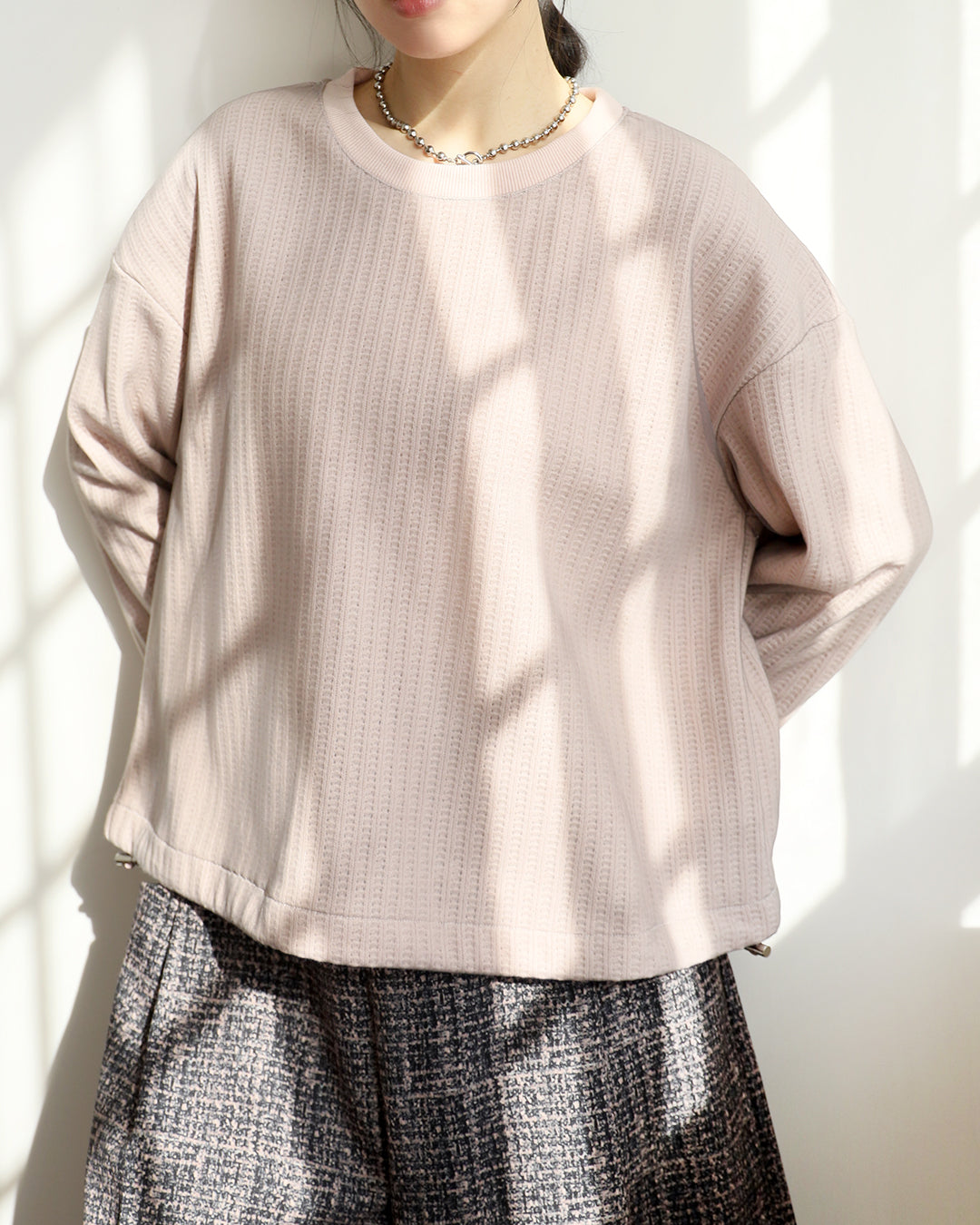 Mesh Layer Braided Knit Top (3 colors)