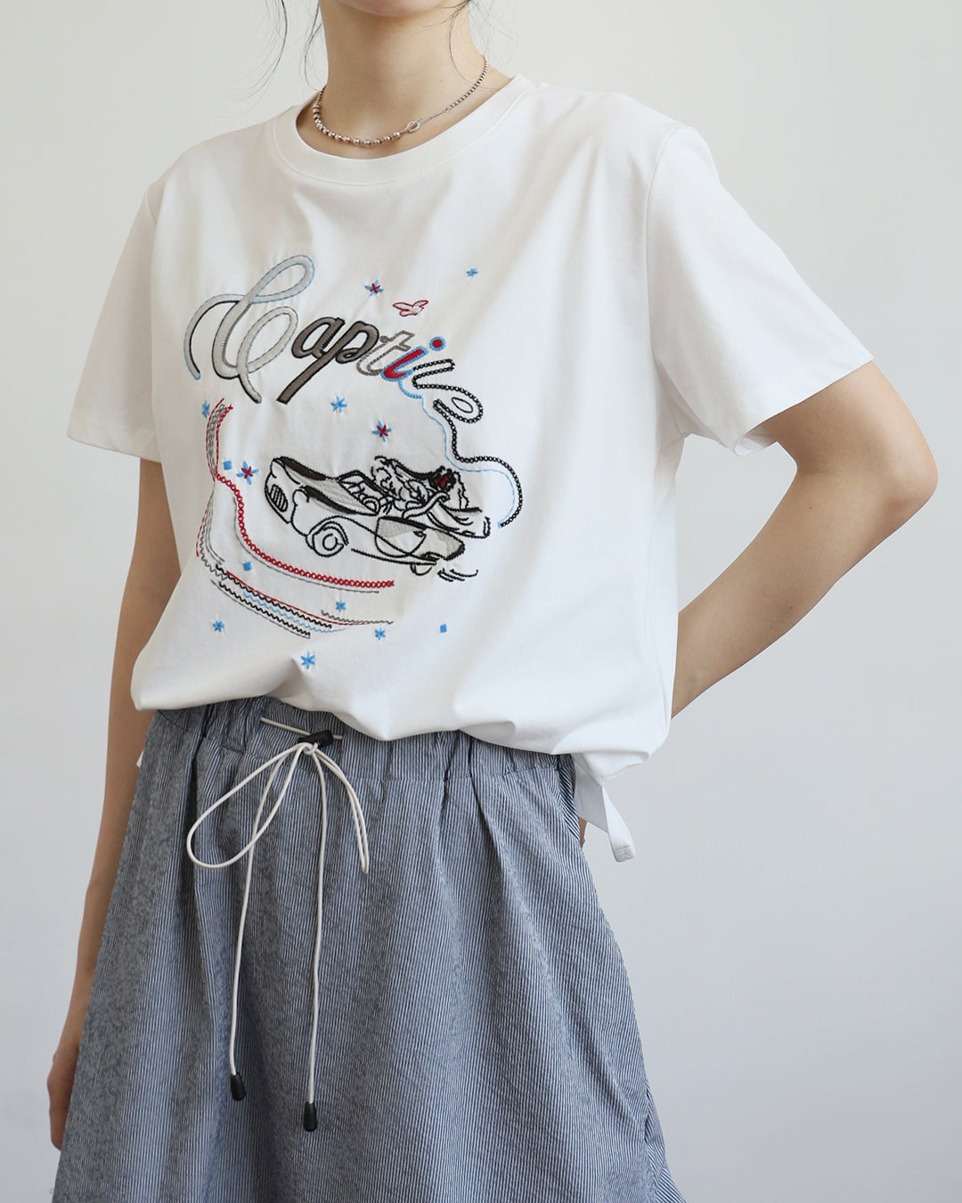 Motorcar Embroidery Tee (2 colors)