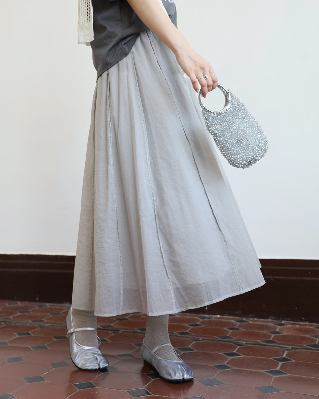 Seamed Skater skirt (3 colors)