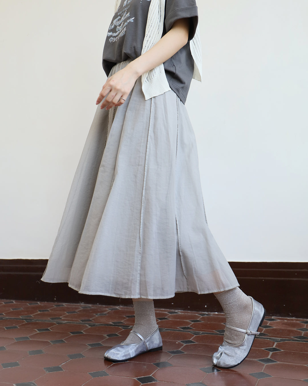 Seamed Skater skirt (3 colors)