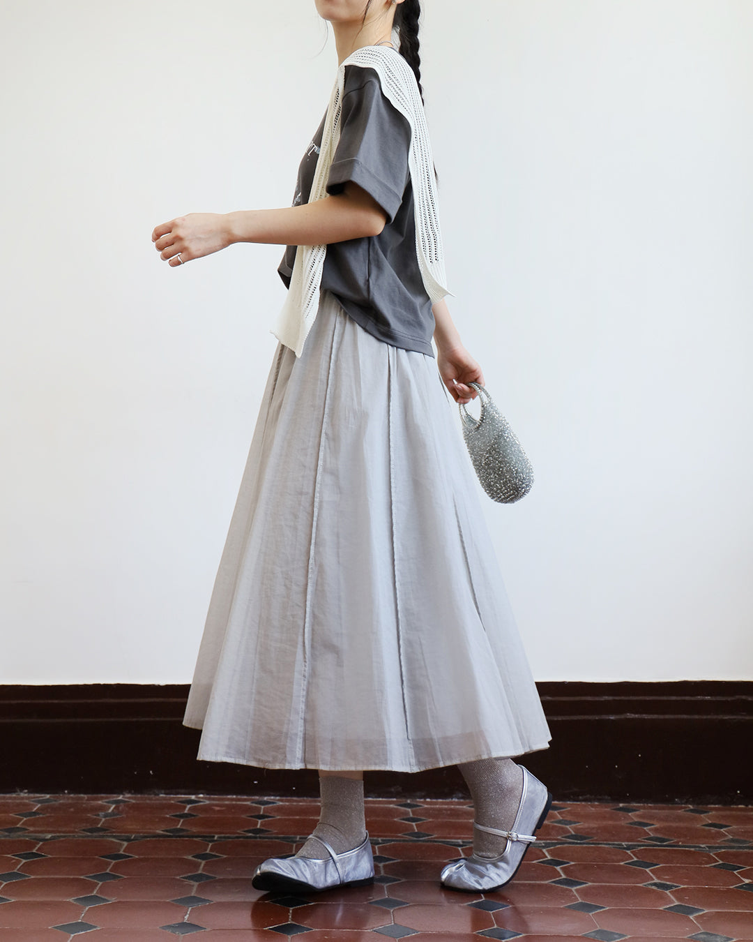 Seamed Skater skirt (3 colors)