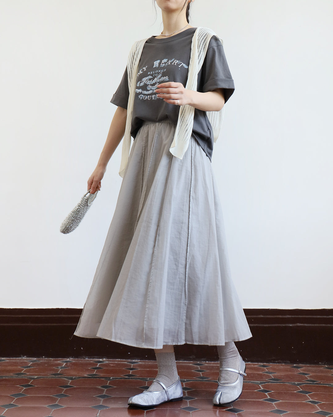 Seamed Skater skirt (3 colors)