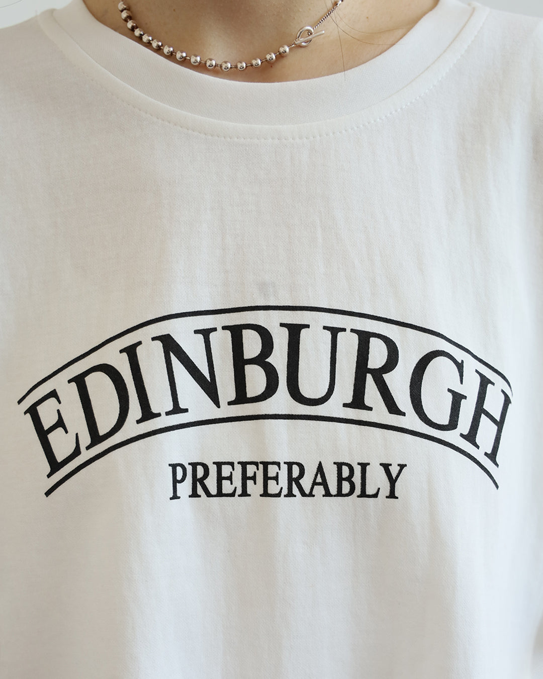 Mesh Inserted Print Tee