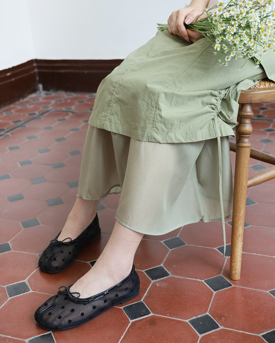 Sheer Dot Tabi (Size 35-40)