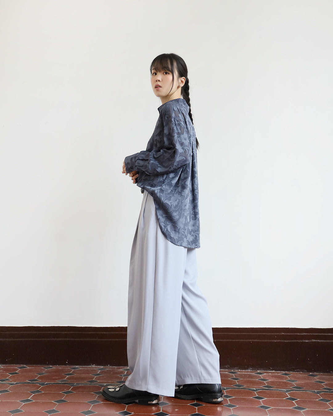 Wide-Leg Pleated Trousers (3 colors | Size S-XXL)