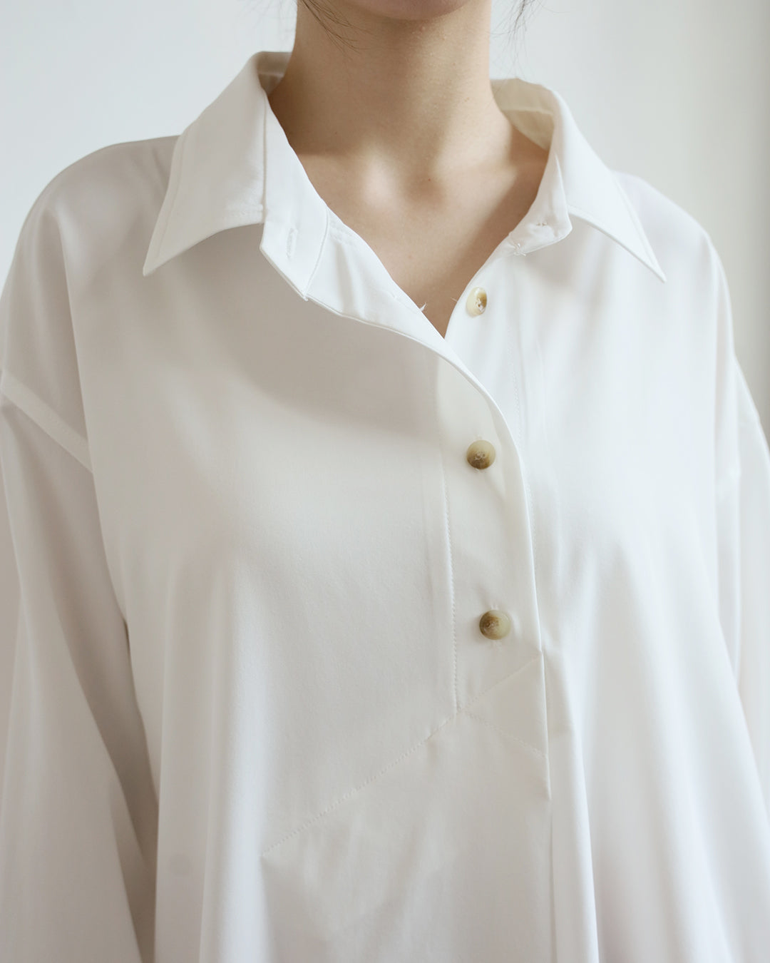 Front Pleated Shirt Dress (4 color)