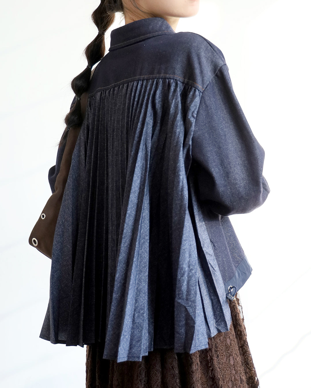 Pleated Back Shirt (2 colors)