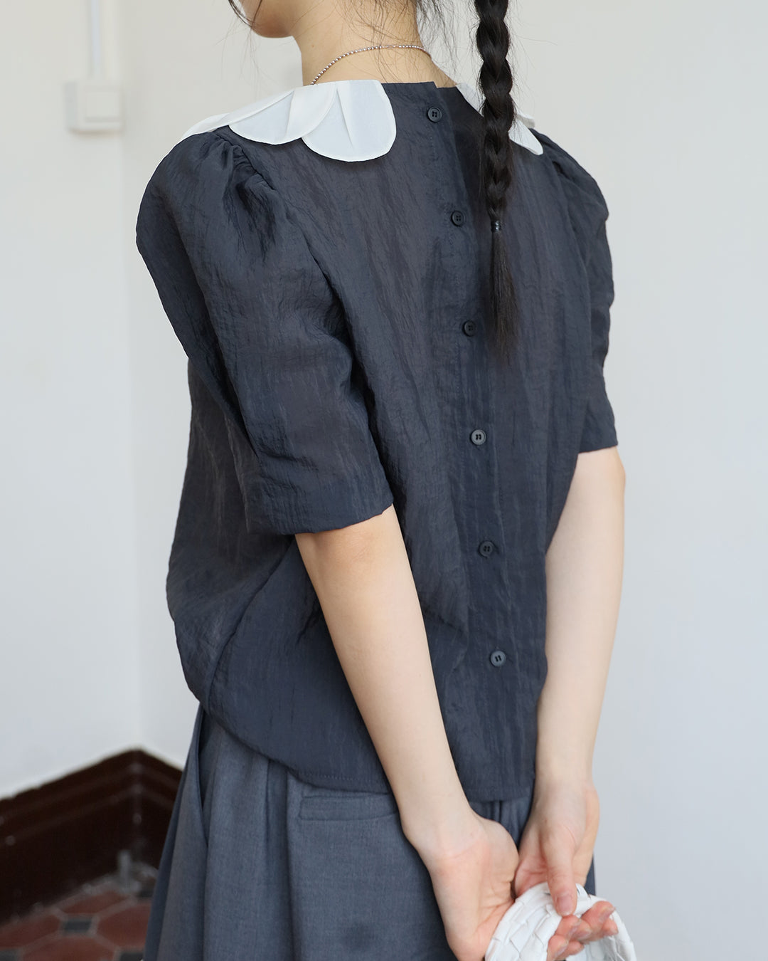 Petal Collar Top (2 colors)