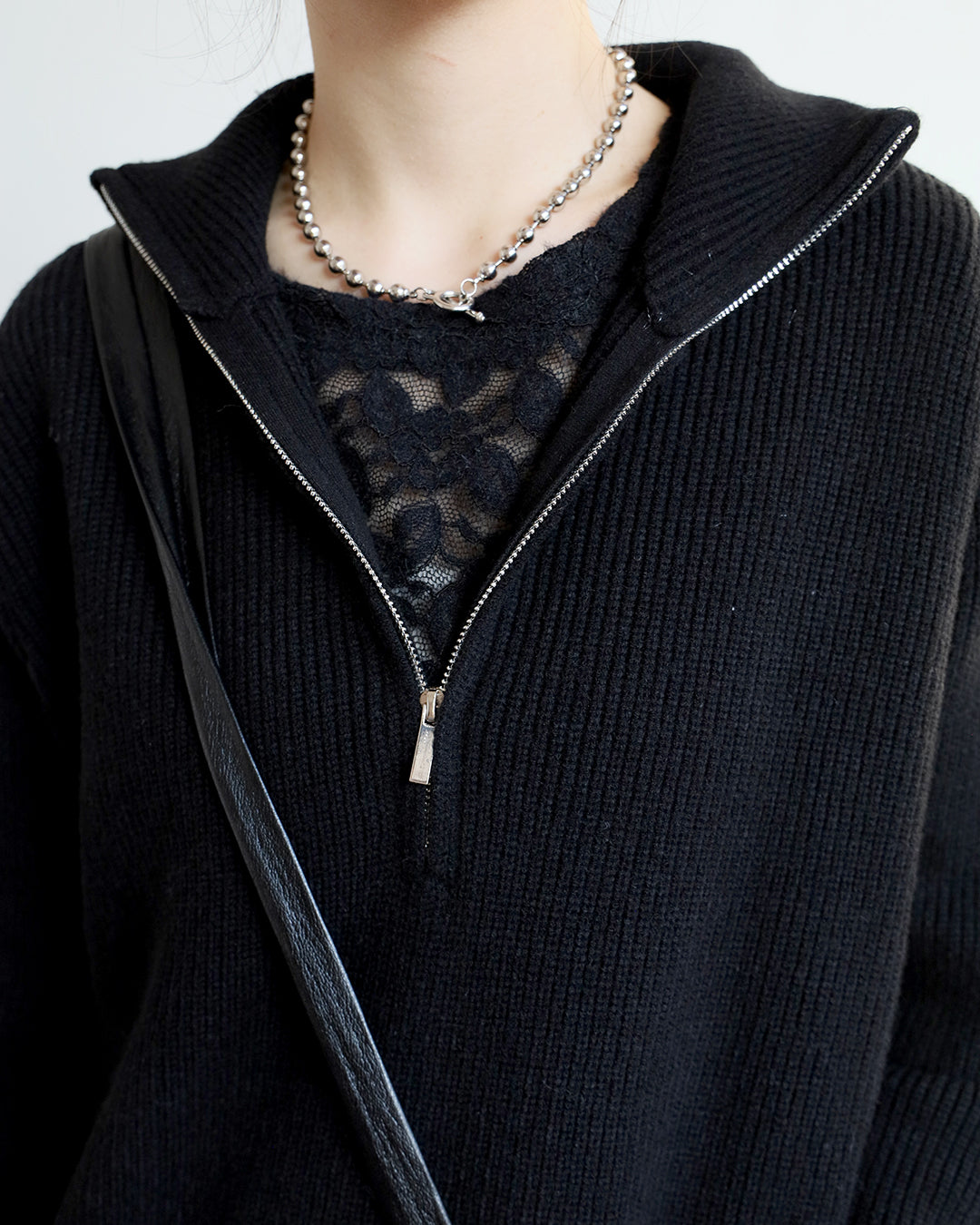 Half Zip Knit Top (2 colors)