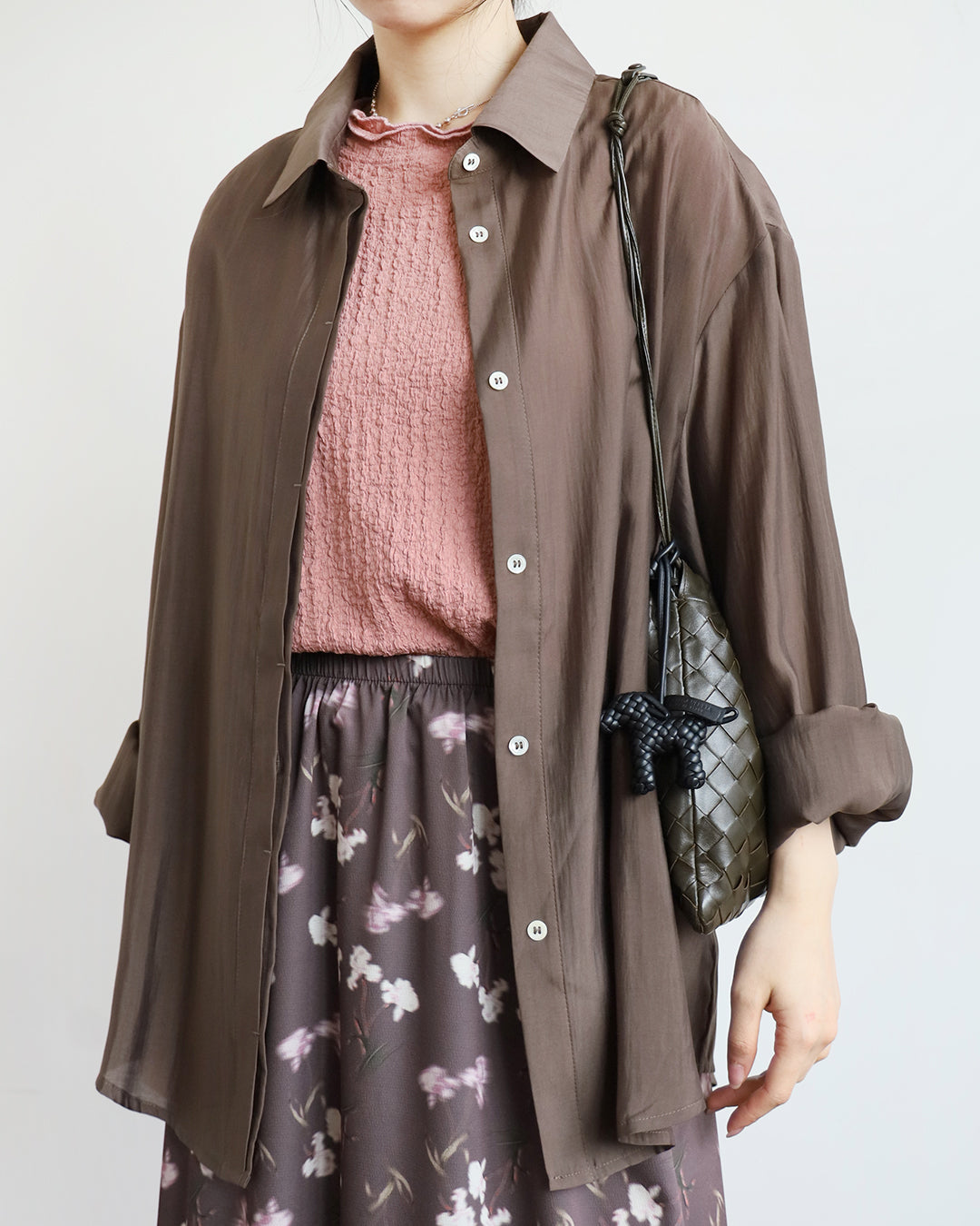 Silky Shirt w/ Back Buttons (4 colors)