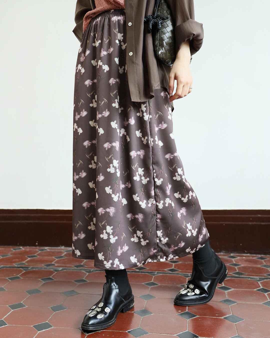 Floral Pencil Skirt (2 colors)