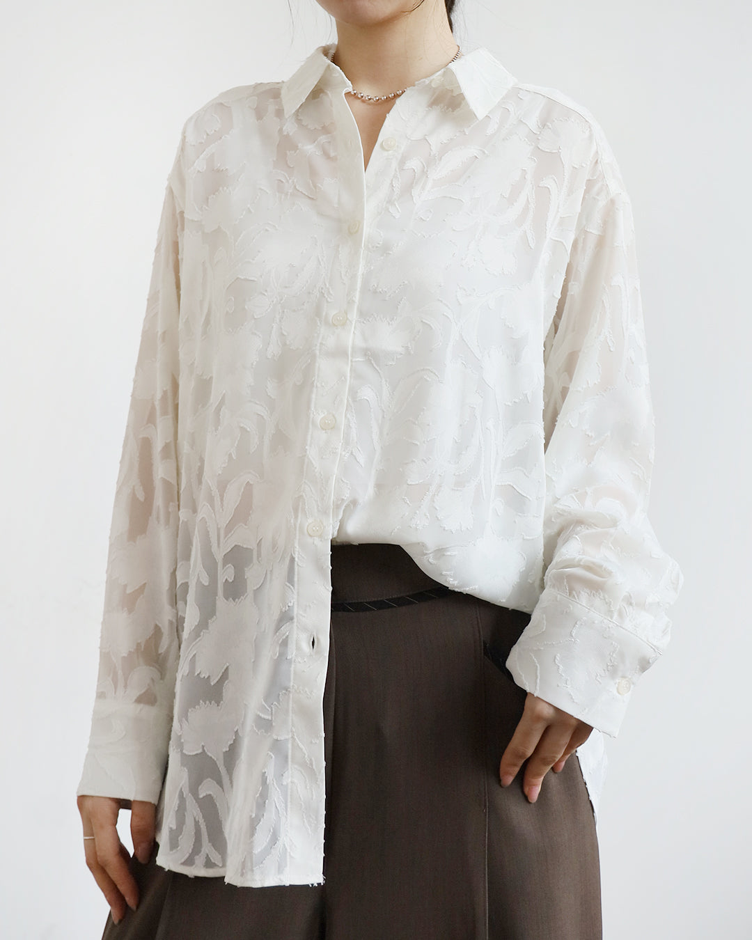 Japan Brand - Textured Silky Shirt (2-color)