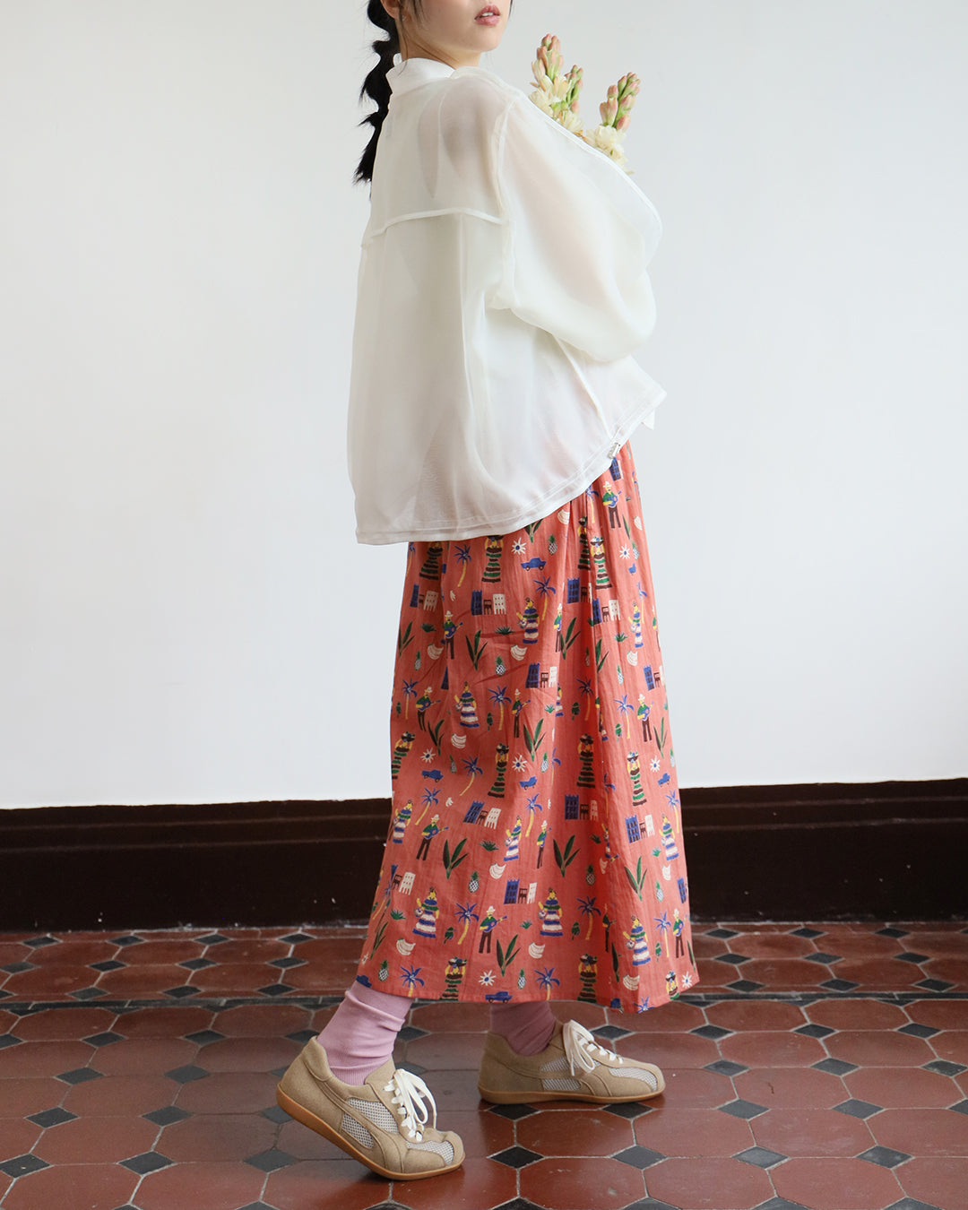 Hawaii Pattern Skirt (2 Color)