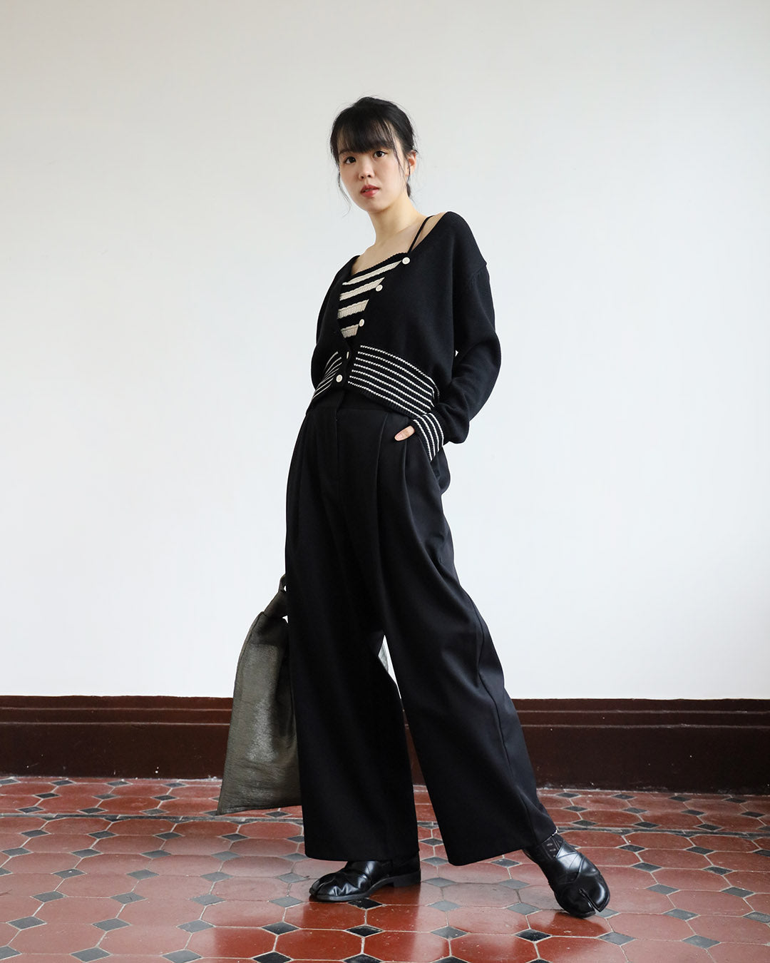 Wide Leg Suit Pants (2 color)
