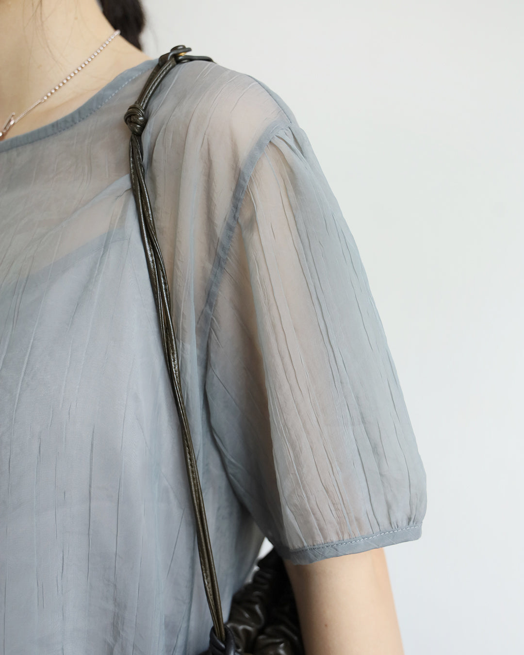 Sheer Top w/ Scarf (included inner vest) (2 colors)
