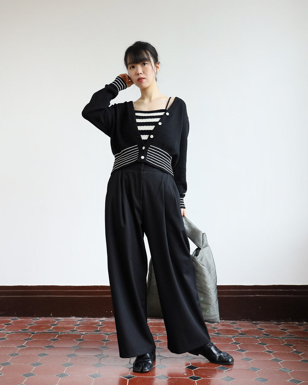 Wide Leg Suit Pants (2 color)