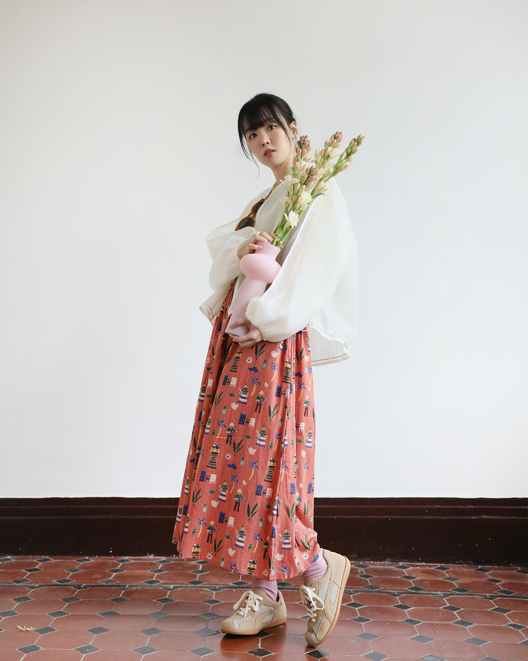 Hawaii Pattern Skirt (2 Color)