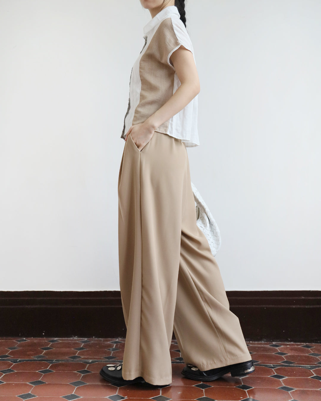 Wide-Leg Pleated Trousers (3 colors | Size S-XXL)