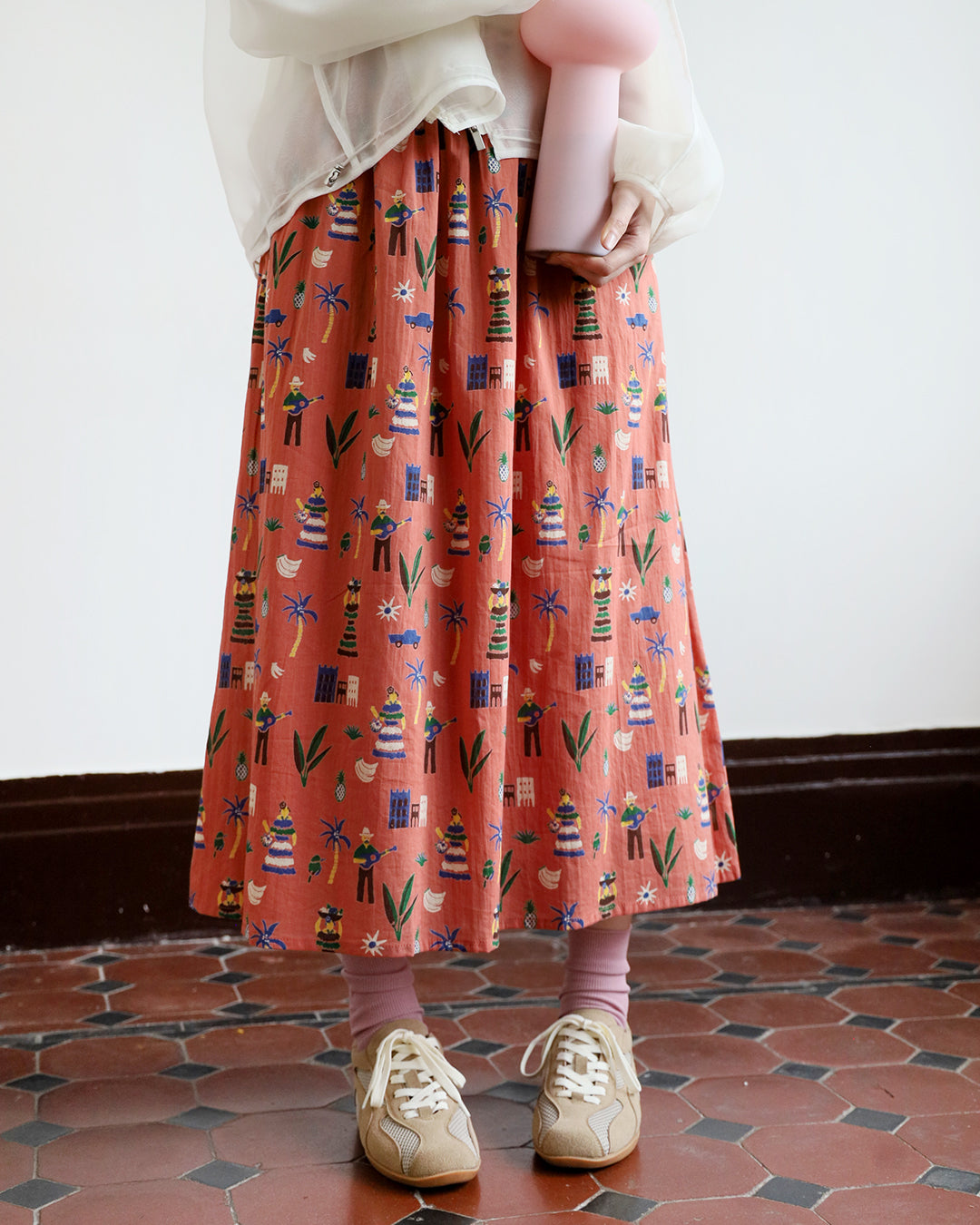 Hawaii Pattern Skirt (2 Color)