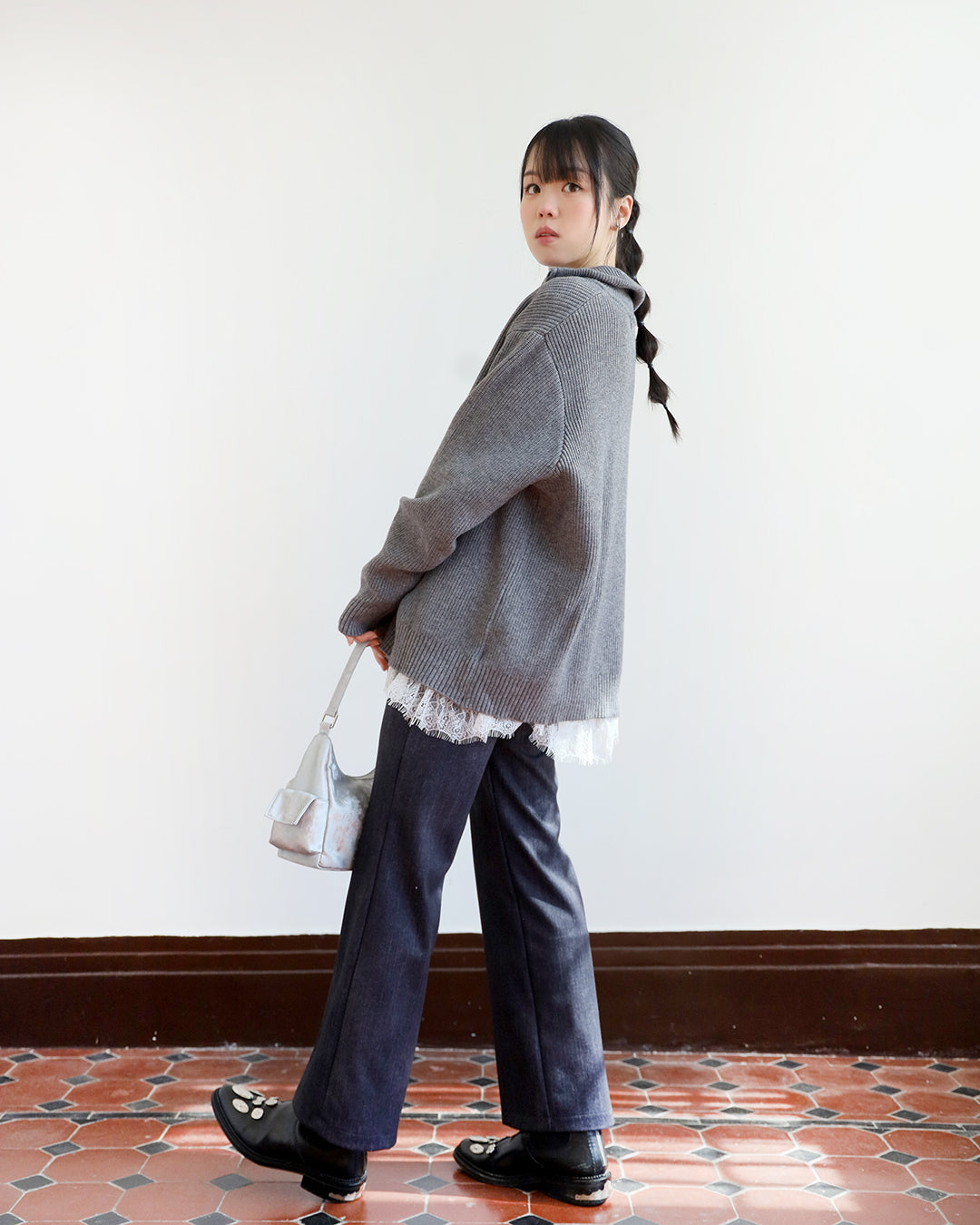 Half Zip Knit Top (2 colors)