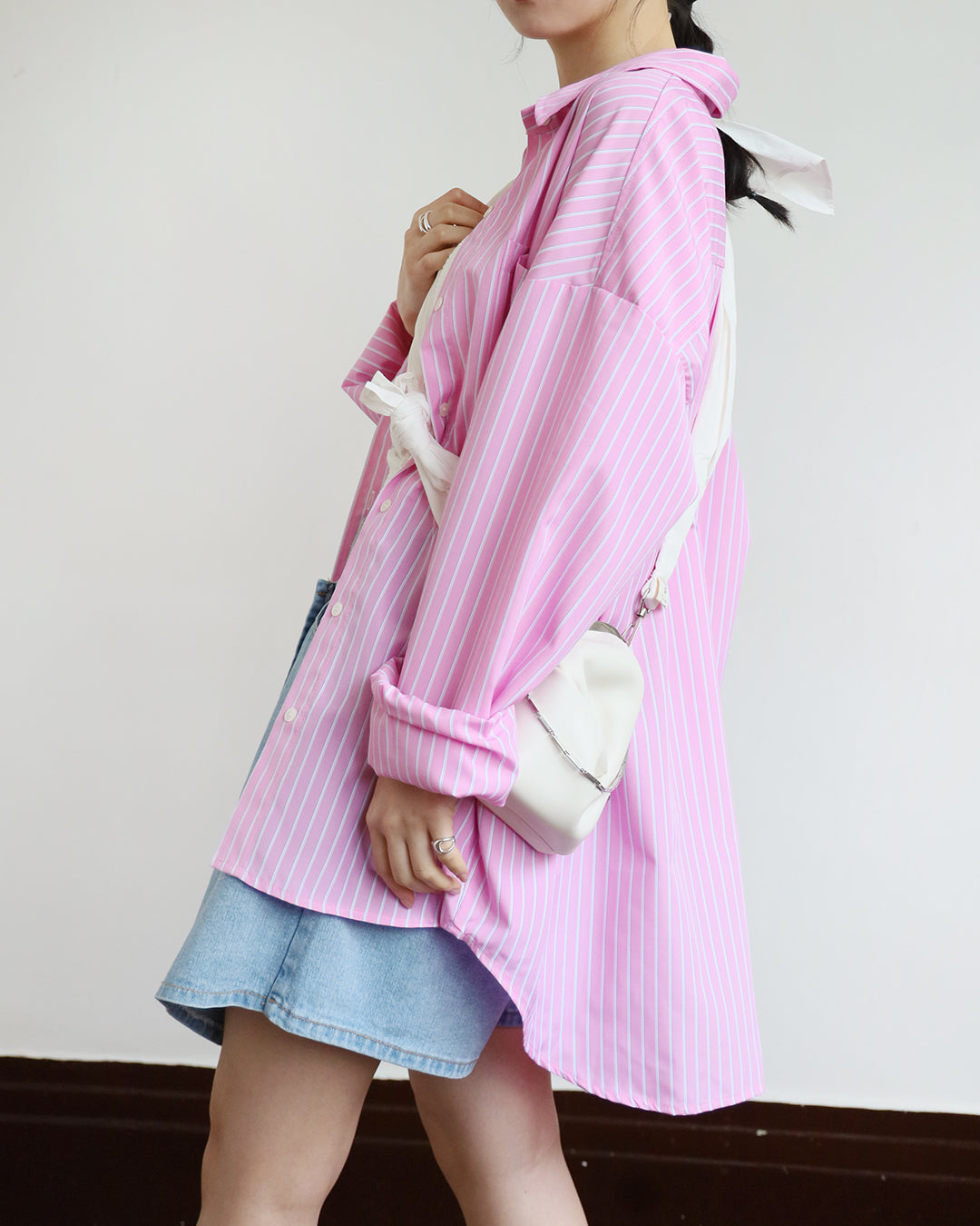 Oversized Pinstripe Shirt (5 color)