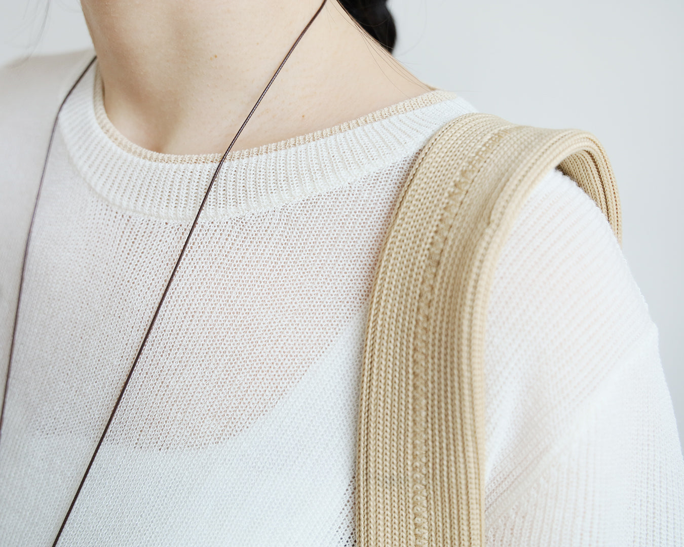 Duo-Bead Cord Necklace (2 colors)