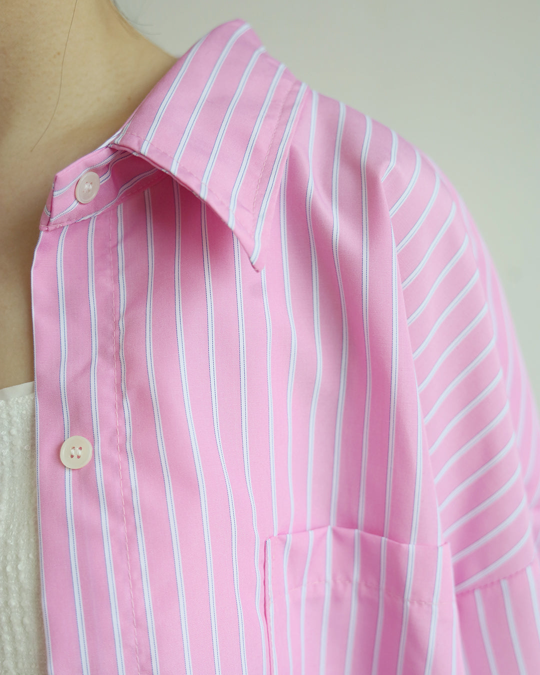 Oversized Pinstripe Shirt (5 color)