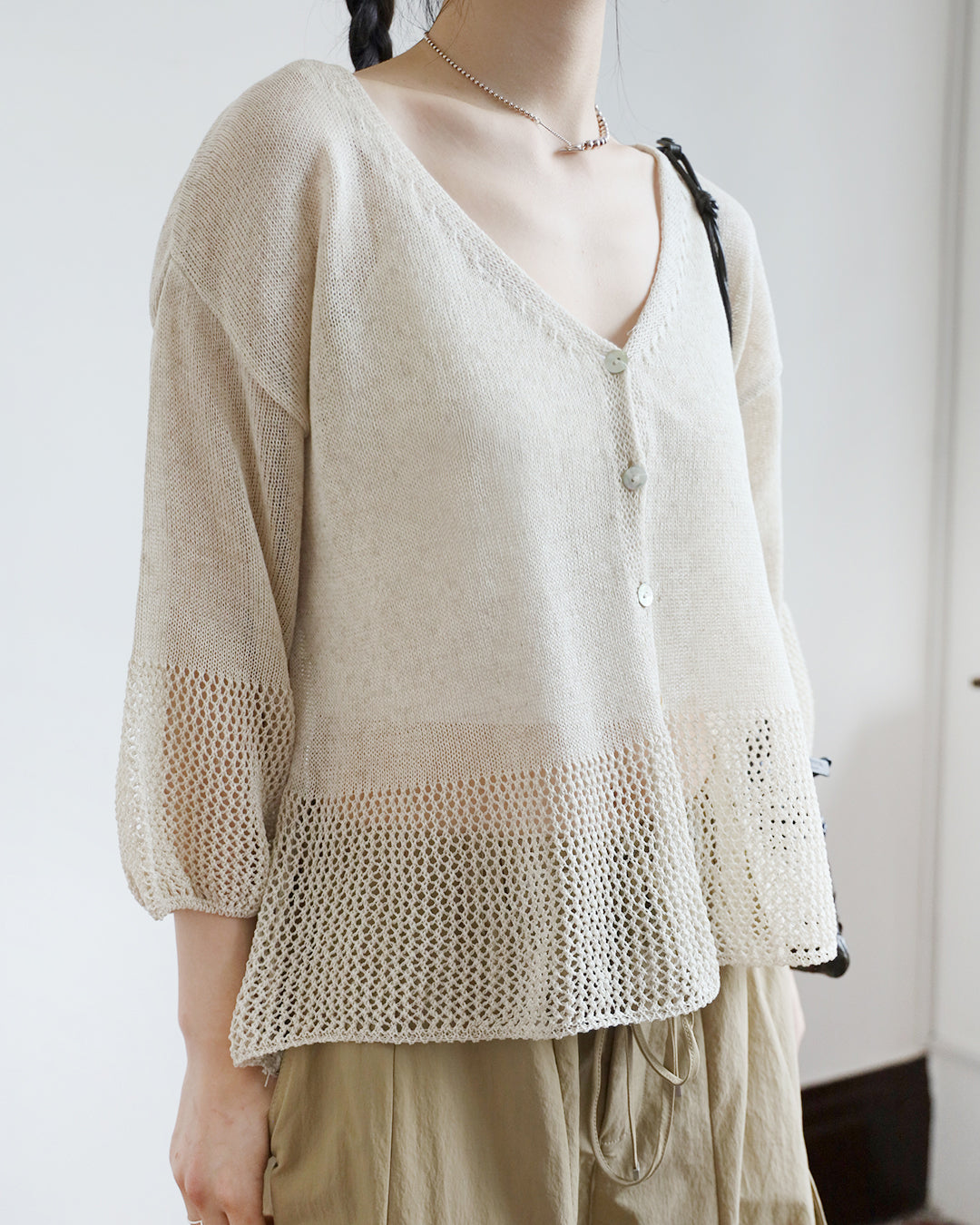 Summer Eyelet Cardigan (2 color)